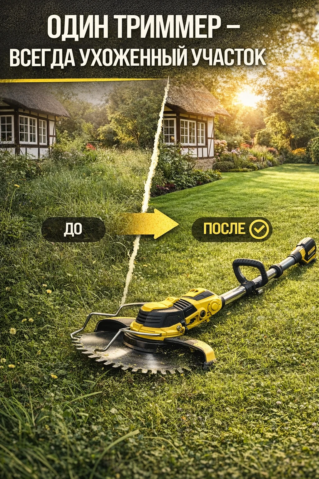 Аккумуляторный триммер